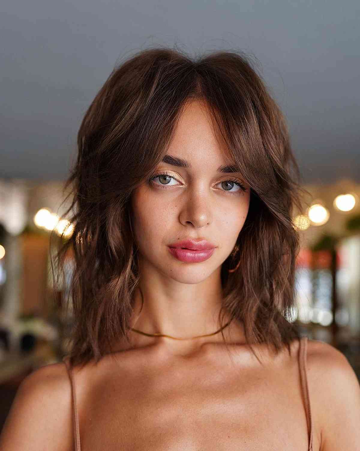 sultry long curtain fringe for fine hair