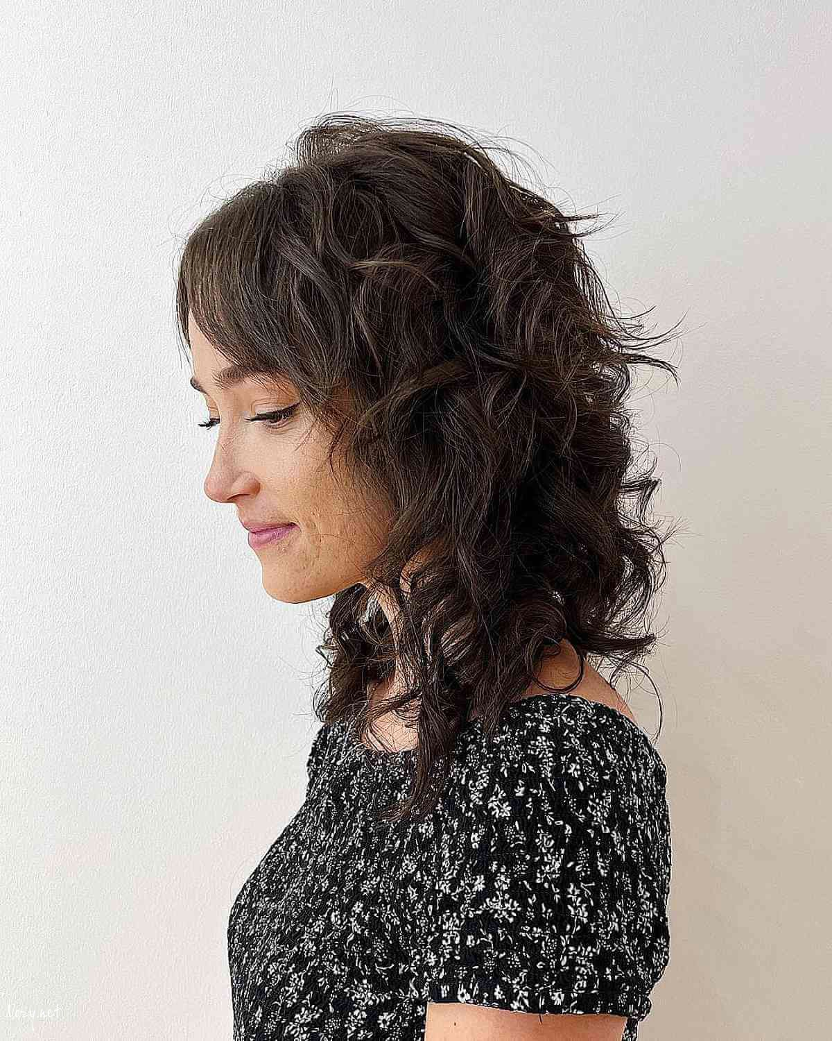 sweetest and shaggiest curly hair