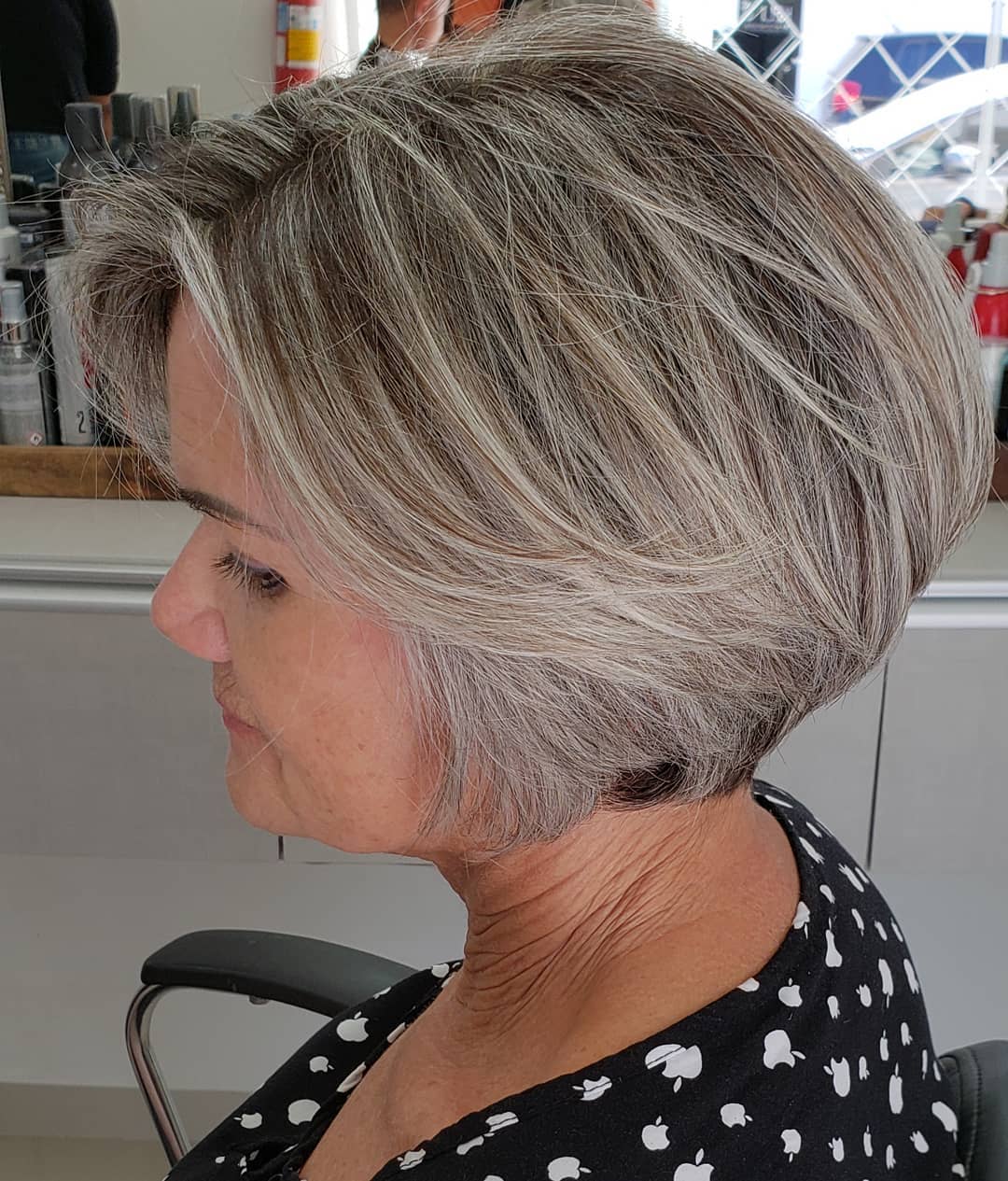 textured and layered cut for thick hair