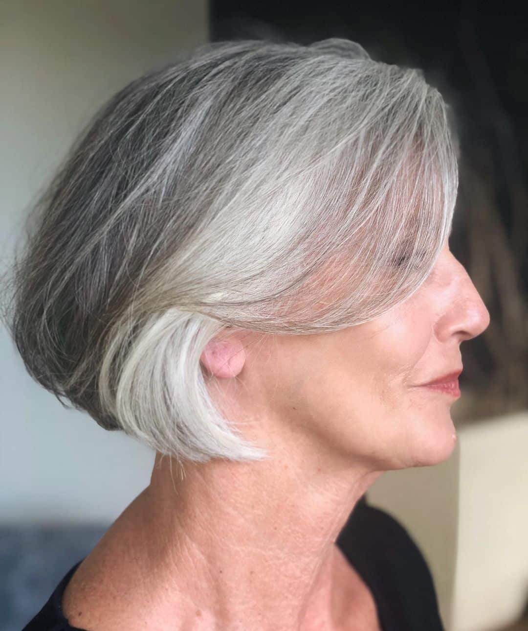the classic bob for older women