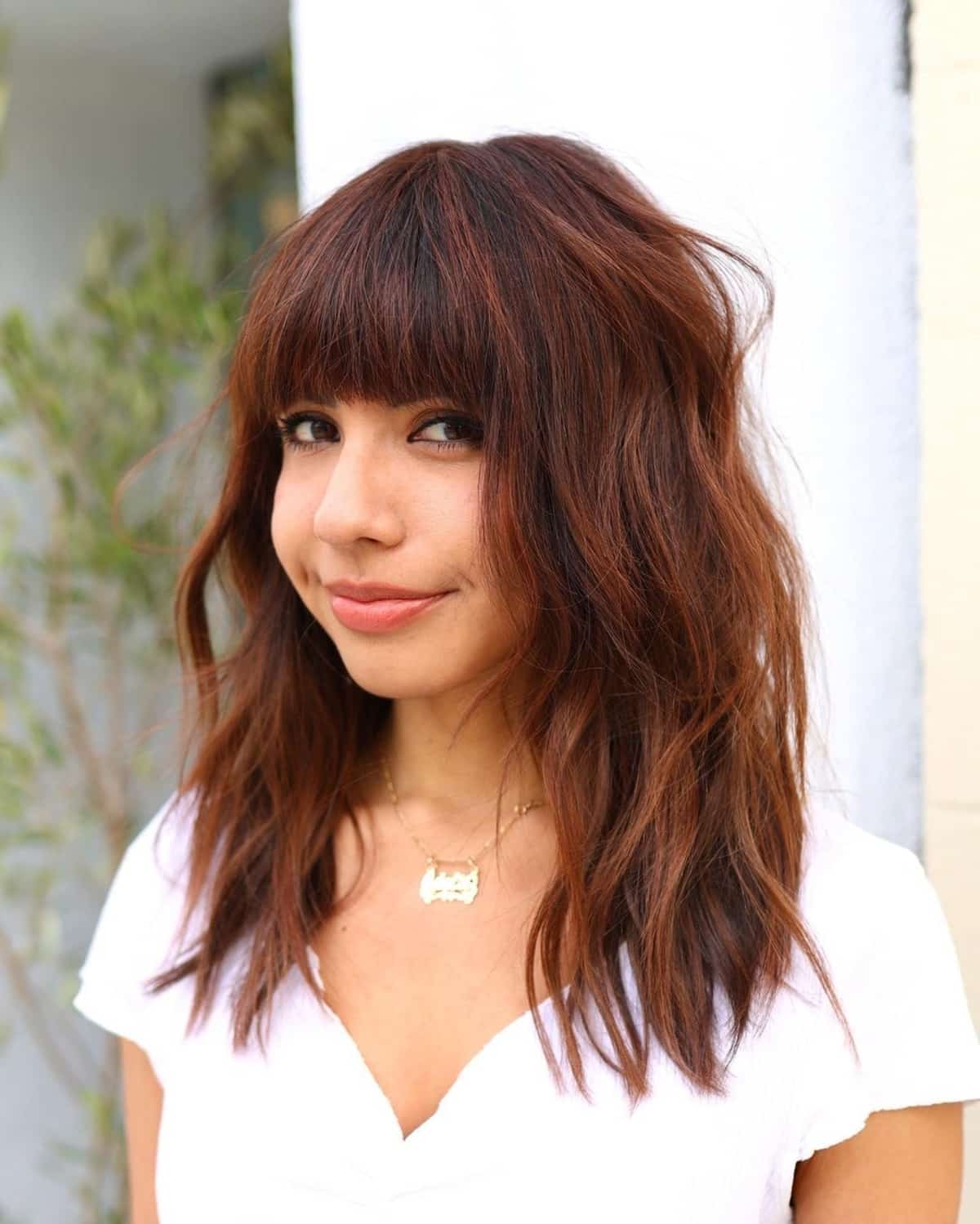 the messy shag haircut