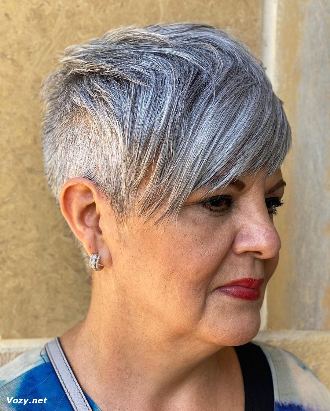 undercut pixie for older women