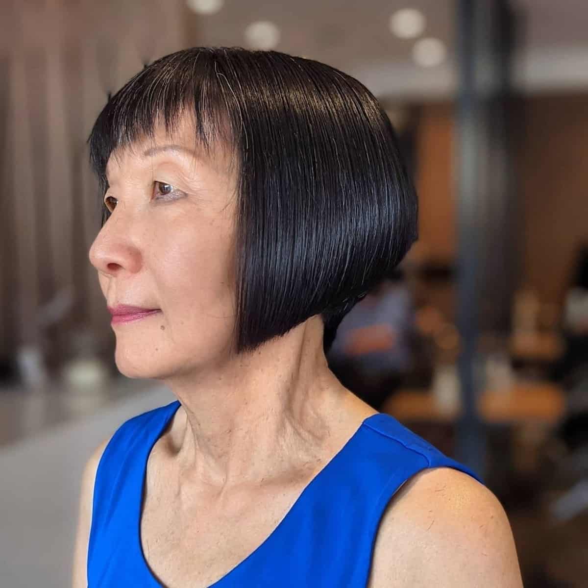 very short bob for straight hair