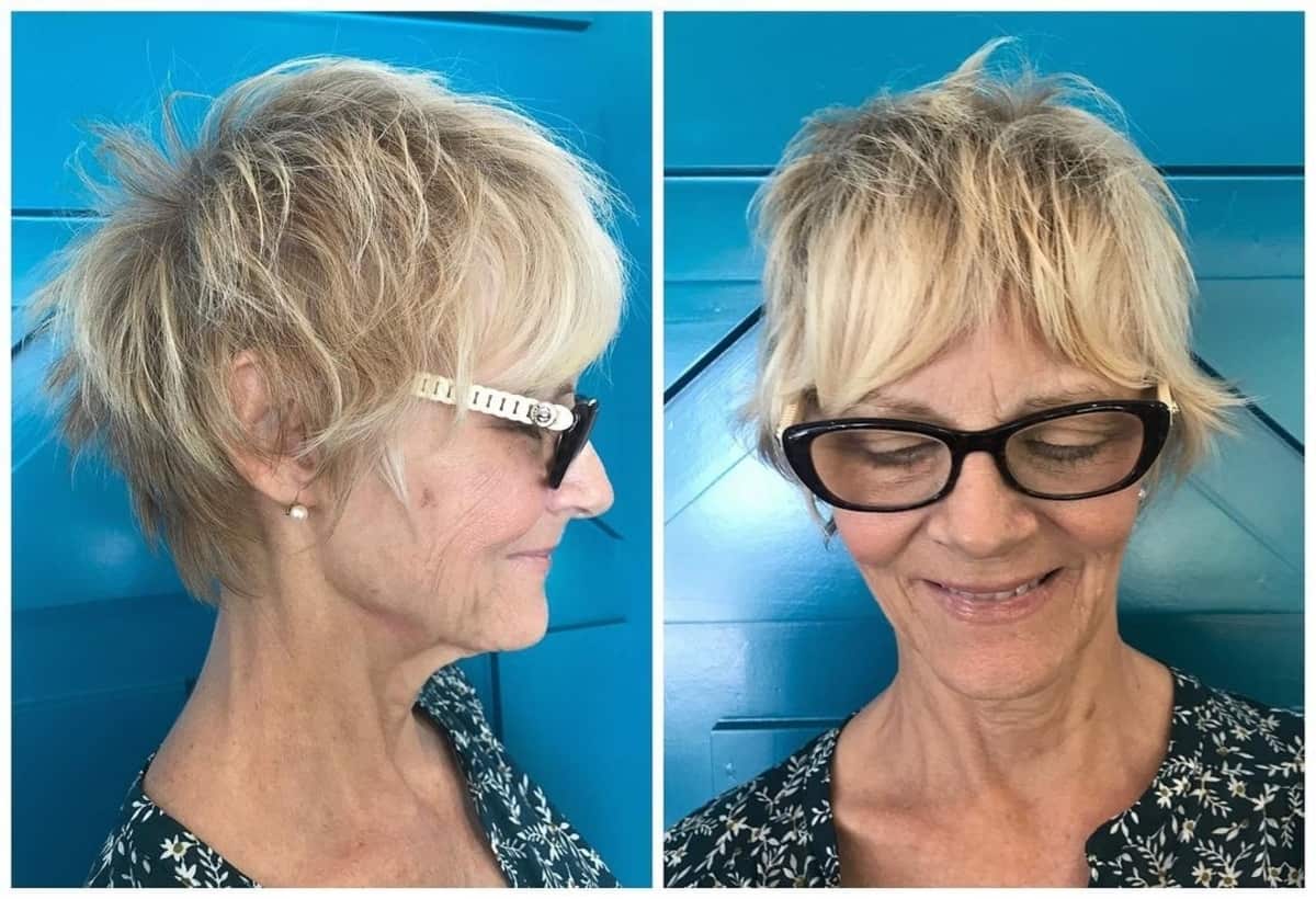 wash and go short haircut for ladies over 70