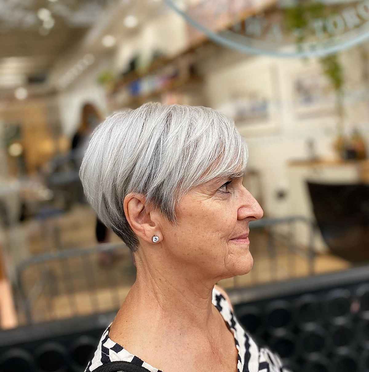 wash and wear pixie for senior women past 60