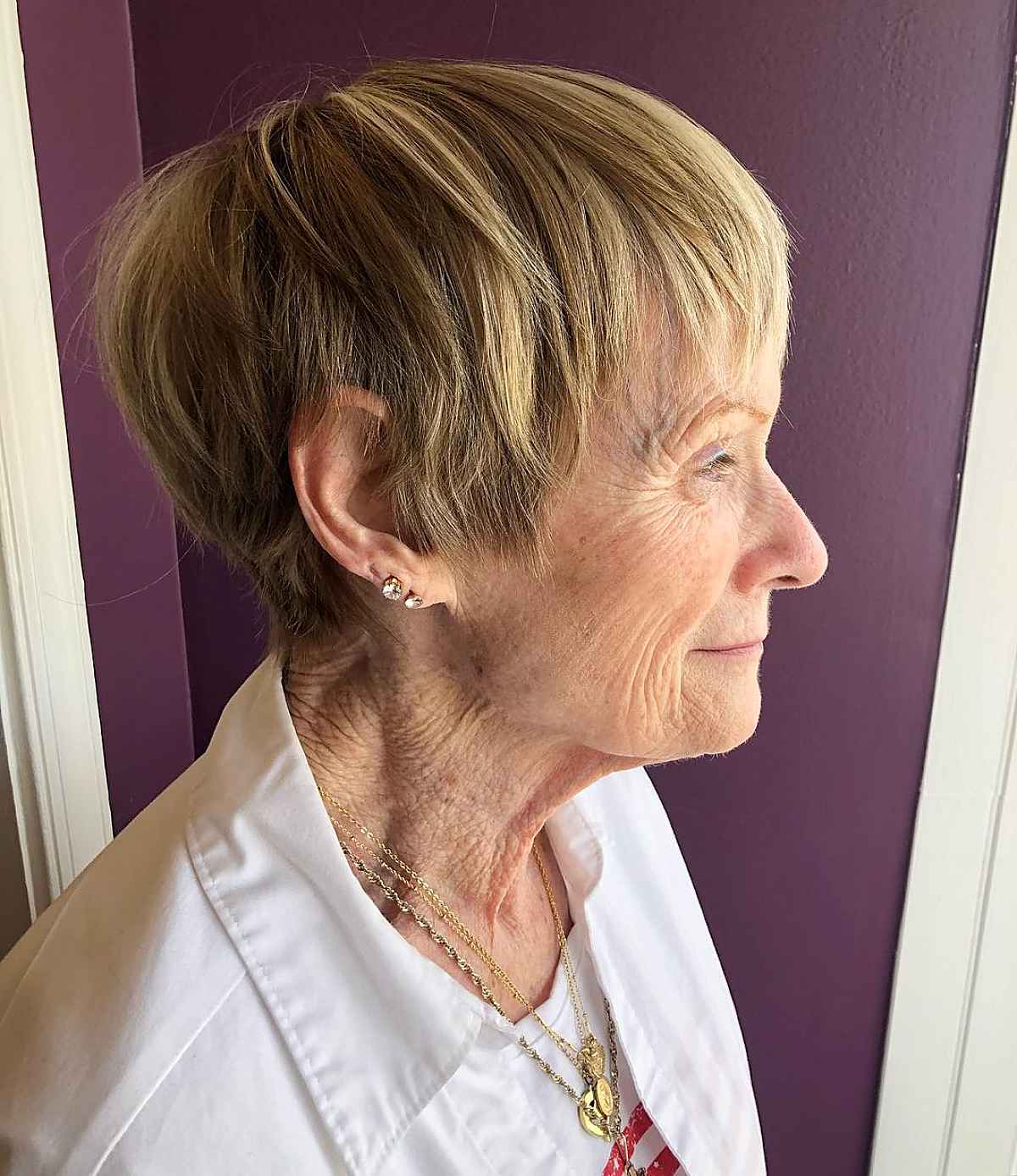 wash and wear pixie for women in their 70s