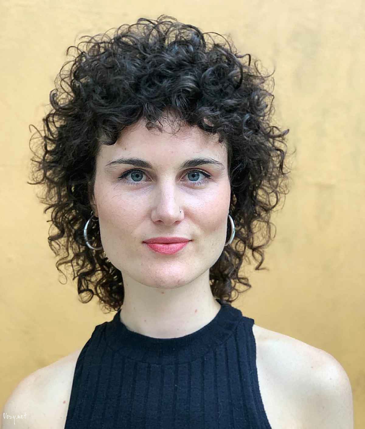 wash and wear shag for curly haired women