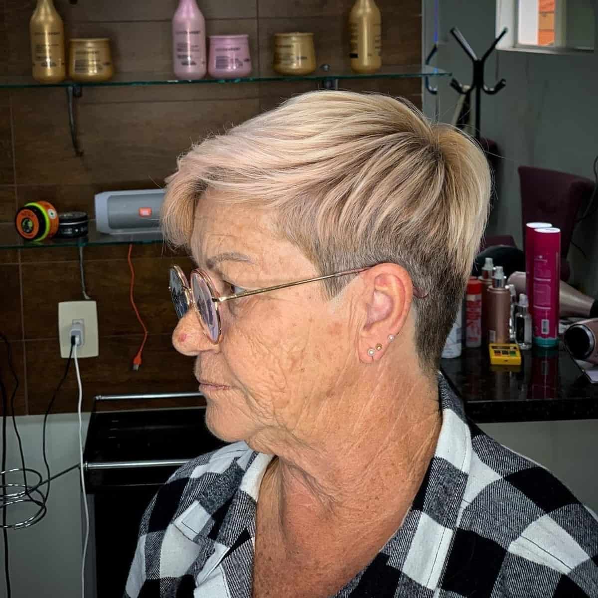 youthful looking pixie for women over 70