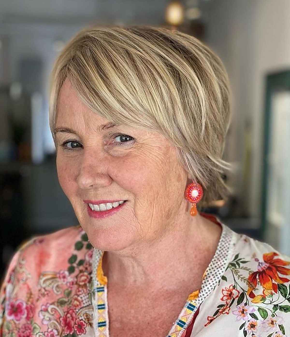 youthful short shag for 70 year olds