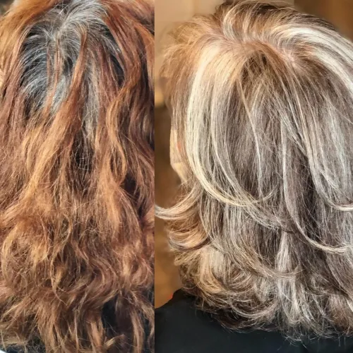 7 highlights and lowlights to facilitate transition to gray hair