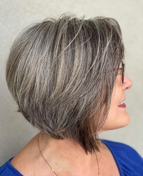 A Modern Rounded A Line Bob