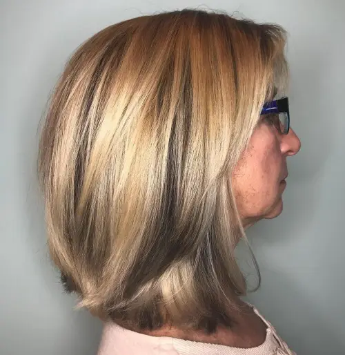 Balayage with Undercut Layers