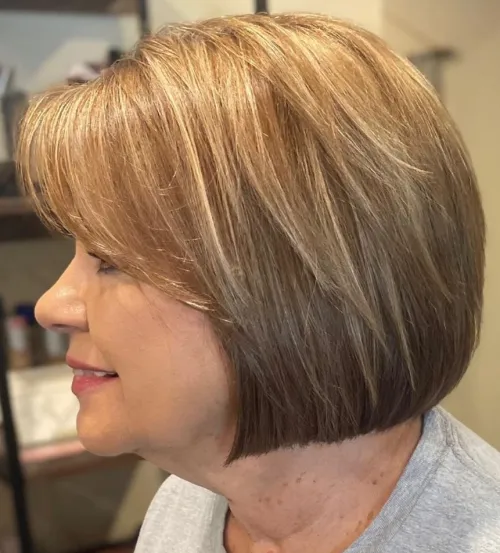 Bob Cut with Side Bangs