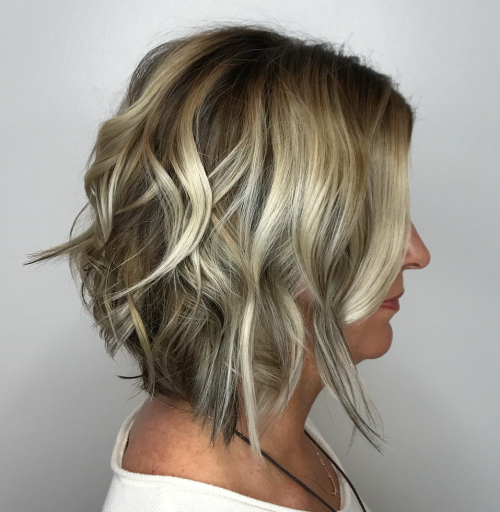 Bright Blonde Highlights Against Darker Lowlights