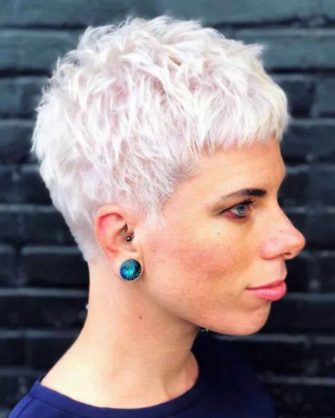 Bright White Textured Crop