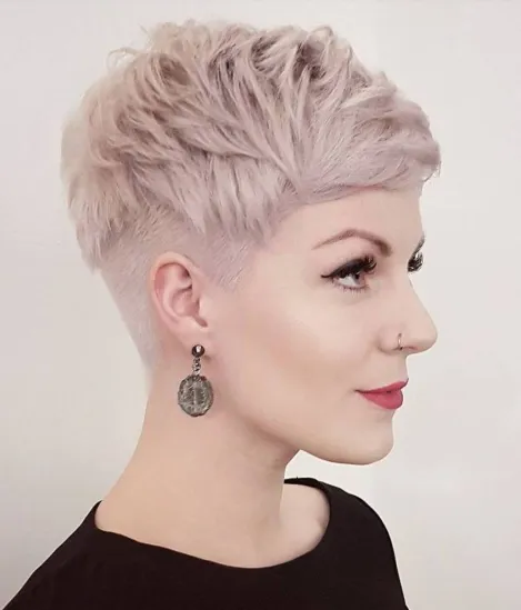 Chic Textured and Undercut Pixie Cut