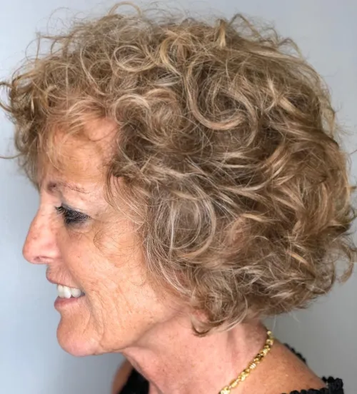 Chin Length Curly Bob