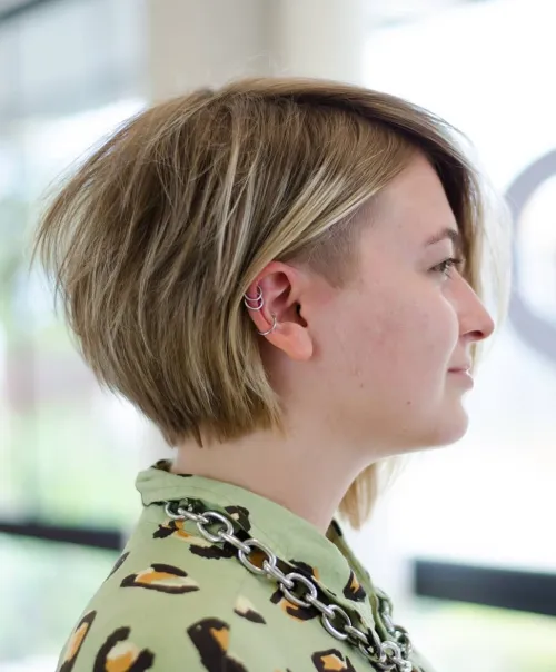 Chin Length Pixie Bob for Fine Hair