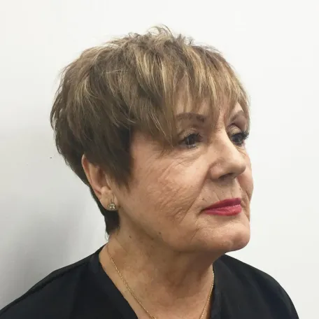 Choppy Brown Pixie with Babylights
