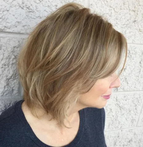 Collarbone Layered Hairstyle for Fine Hair