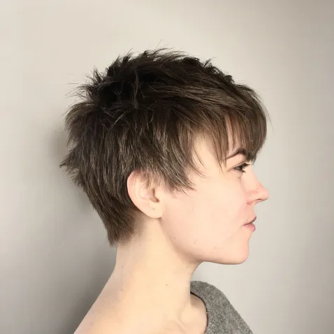 Cool Finely Chopped Spiky Pixie