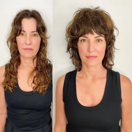 Curly Shag Haircut for Medium Hair
