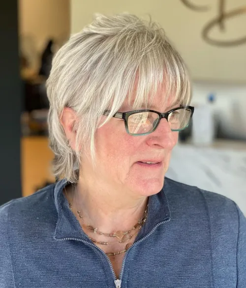 Cute Shaggy Mullet and Wispy Bangs
