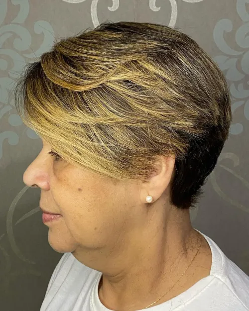 Dimensional Short Hair for Women Over 50