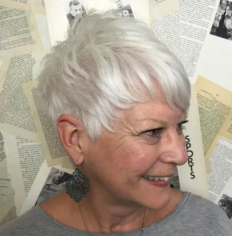 Feathered Pixie for Thin Hair