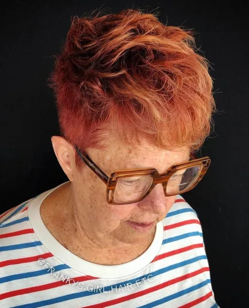 Fiery Copper Hair and Stylish Undercut
