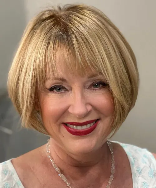 French Bob in Warm Tones