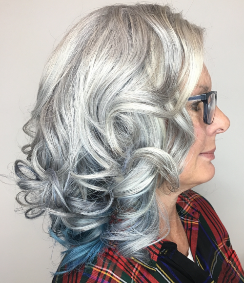 Gray Lowlights with a Bold Pop of Color