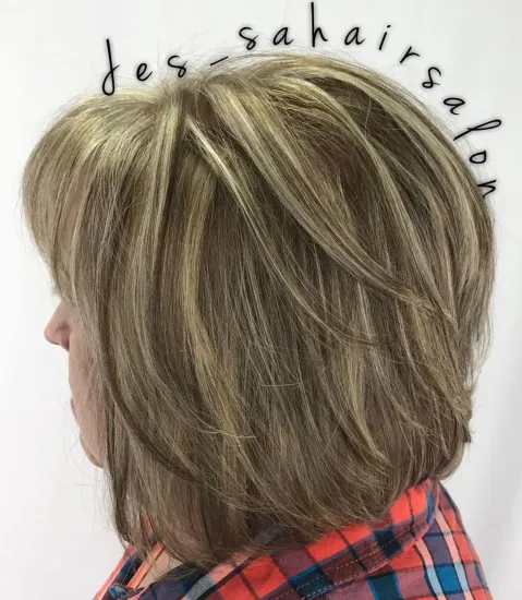 Highlights and Lowlights in Medium Length Cut