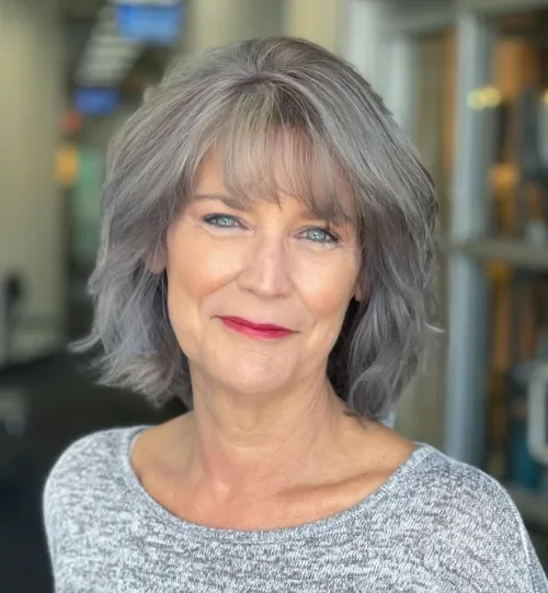 Layered Bob With Bangs