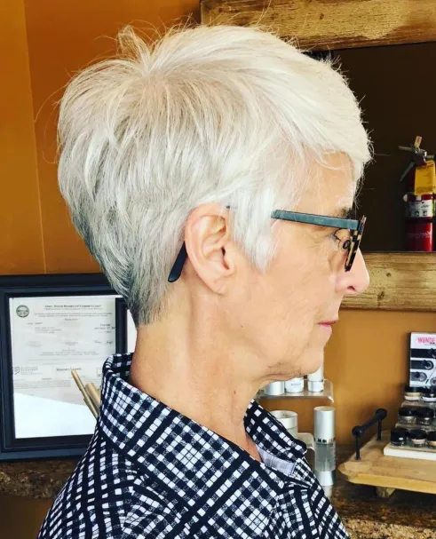 Layered Pixie with Sideburns and Bangs