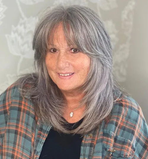 Layered Shaggy Cut for Thick Hair