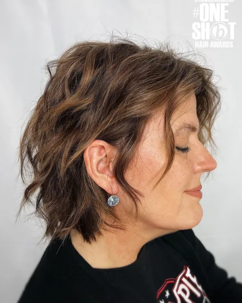 Layered Wavy Bob