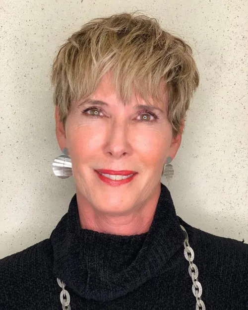 Long Pixie Haircut With Texture