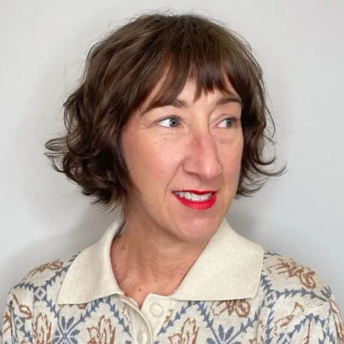 Lovely French Bob with Choppy Bangs