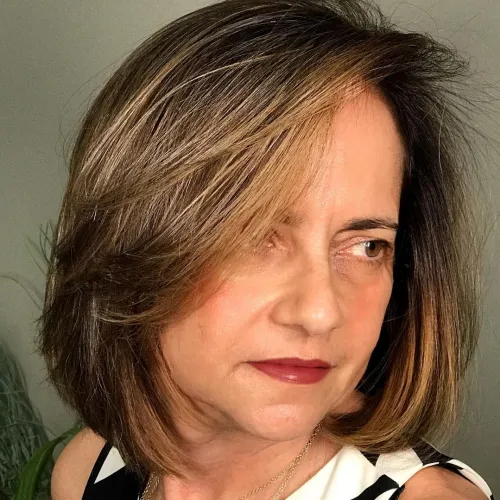 Medium Bob with Long Bangs