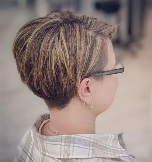 Multi Tone Pixie Bob Hairstyle