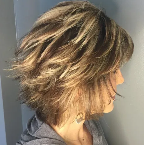 Neck Length Hairstyle with Razored Layers