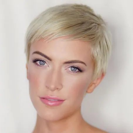 Pixie Brushed to One Side