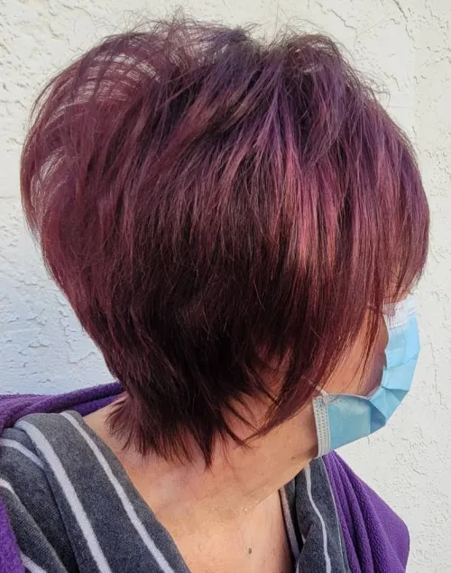 Plum Pixie Hairstyle
