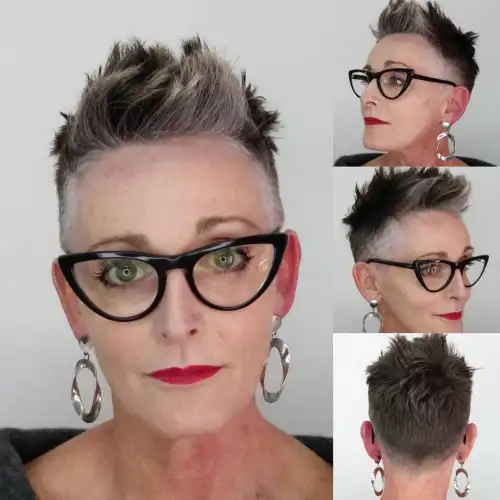 Punky Pixie Cut for Over 60