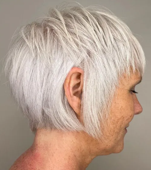 Shaggy Bob for Older Women