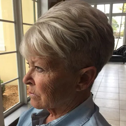 Short Ash Blonde Pixie