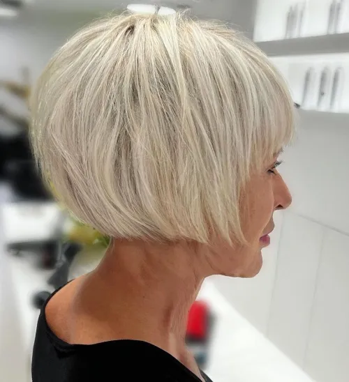 Short Bob with Blunt Bangs