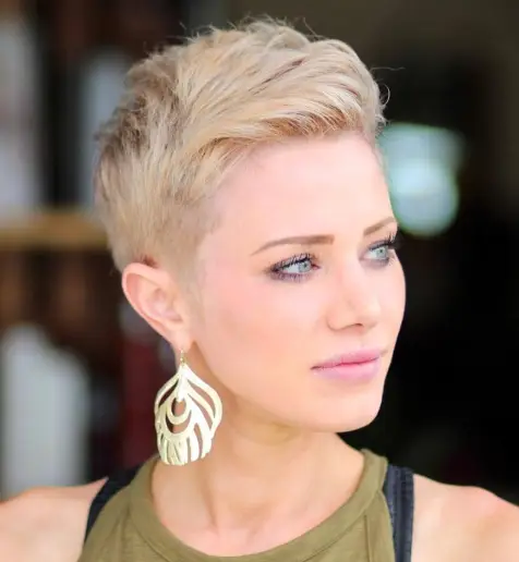 Short Choppy Blonde Pixie