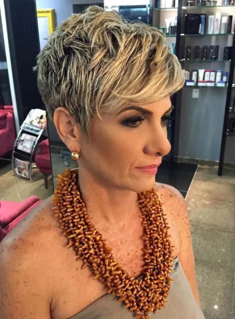 Short Crop with Side Bangs